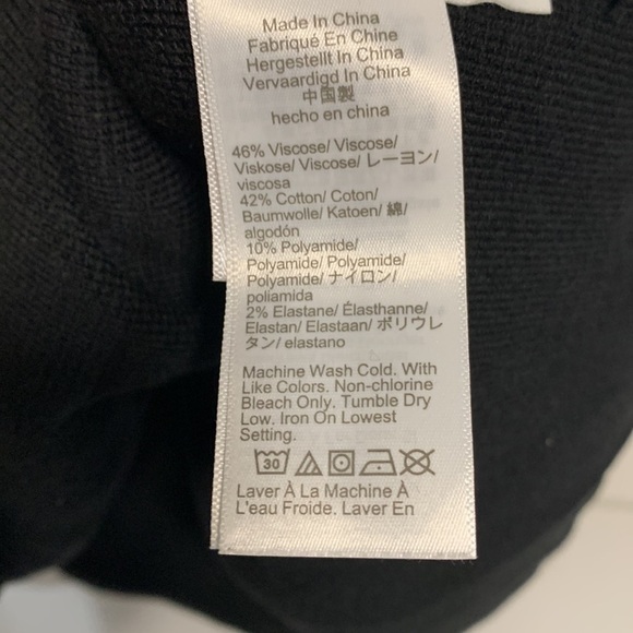 J CREW WOMENS SQUARE NECK KNIT MINI DRESS BLACK LARGE - Picture 4 of 9